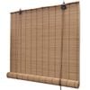 vidaXL Brown Bamboo Roller Blinds 80 x 160 cm