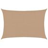 vidaXL Sunshade Sail 160 g/m&sup2; Taupe 4x5 m HDPE