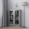 vidaXL Vitrine Cabinet Concrete Grey 82.5x30.5x115 cm Engineered Wood