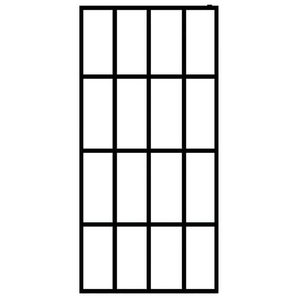 vidaXL Walk-in Shower Screen Clear Tempered Glass 90x195 cm