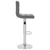 vidaXL Bar Stool Grey Faux Leather