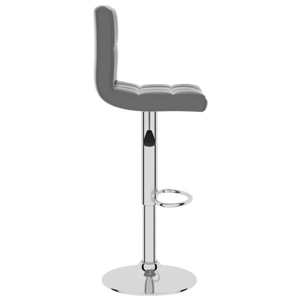 vidaXL Bar Stool Grey Faux Leather