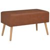 vidaXL Coffee Table Brown 80x40x46 cm Faux Leather