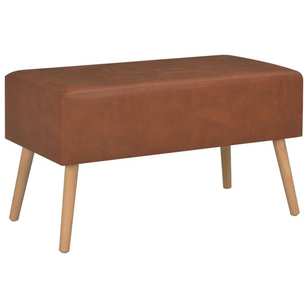 vidaXL Coffee Table Brown 80x40x46 cm Faux Leather