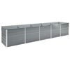 vidaXL Raised Bed | Grey | Galvanised Steel | 400x80x77 cm | Raised Bed