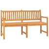vidaXL 3-Seater Garden Bench with Table 150 cm Solid Teak Wood