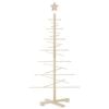 vidaXL Wooden Christmas Tree for Decoration 125 cm Solid Wood Pine