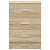 vidaXL Bedside Cabinet Sonoma Oak 38x35x56 cm Engineered Wood
