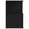 vidaXL Bedside Cabinet Black 35x35x55 cm Engineered Wood
