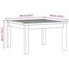 vidaXL Garden Coffee Table 60x60x36 cm Solid Acacia Wood