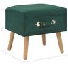 vidaXL Bedside Cabinet Green 40x35x40 cm Velvet