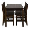 vidaXL Dining Set 5 Pieces Pine Wood Brown