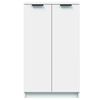 vidaXL Shoe Cabinet White 59x35x100.5 cm Engineered Wood