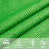 vidaXL Sunshade Sail 160 g/m&sup2; Light Green 5x8 m HDPE
