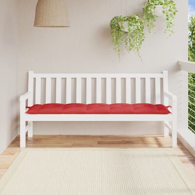 vidaXL Garden Bench Cushion Red 180x50x7 cm Oxford Fabric