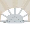 vidaXL Collapsible Terrace Side Awning Cream 200 cm