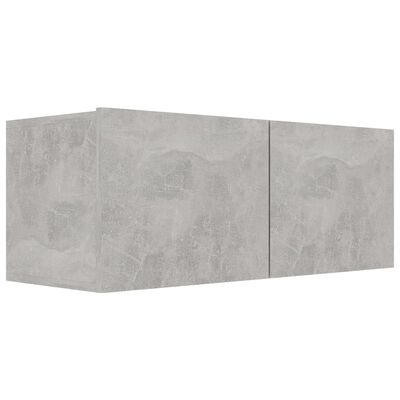 vidaXL 7 Piece TV Cabinet Set Concrete Grey Engineered Wood