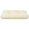 vidaXL Pallet Cushion Cream 50x40x12 cm Fabric