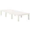 vidaXL Sun Lounger Plastic White