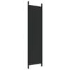 vidaXL 4-Panel Room Divider Black 200x200 cm Fabric