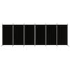 vidaXL 6-Panel Room Divider Black 520x180 cm Fabric