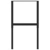 vidaXL Adjustable Work Bench Frames 2 pcs Metal 55x(69-95.5) cm Black