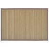 6 Bamboo Placemats 30 x 45 cm Brown