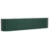vidaXL Raised Bed Green 400 x 80 x 81 cm Steel