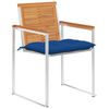 vidaXL Garden Chairs 8 pcs with Cushions Solid Acacia Wood
