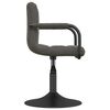 vidaXL Swivel Dining Chairs 2 pcs Dark Grey Velvet