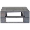 vidaXL Garden Pallet Ottoman Grey Impregnated Pinewood