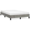 vidaXL Bed Frame without Mattress Light Grey 120x200 cm Velvet