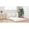 vidaXL Sofa Bed Cream 204 x 122 x 60 cm Velvet