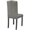 vidaXL Dining Chairs 2 pcs Grey Fabric