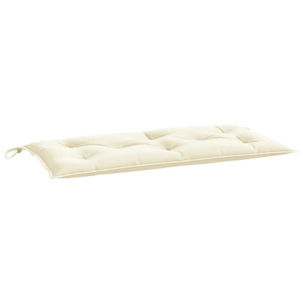 vidaXL Garden Bench Cushion Cream White 100x50x7 cm Oxford Fabric