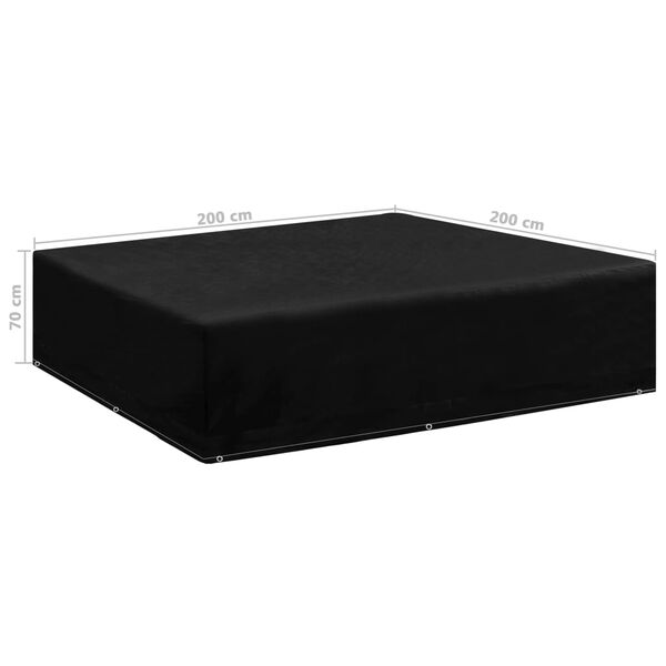 vidaXL Garden Furniture Cover 8 Eyelets 200x200x70 cm
