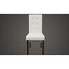 vidaXL Dining Chairs 2 pcs White Faux Leather