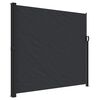 vidaXL Retractable Side Awning Black 180x600 cm