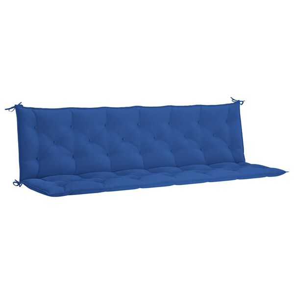 vidaXL Garden Bench Cushion Blue 200x(50+50)x7cm Oxford Fabric