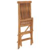 vidaXL Folding Garden Chairs 2 pcs Solid Teak Wood