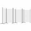 vidaXL 6-Panel Room Divider White 520x180 cm Fabric