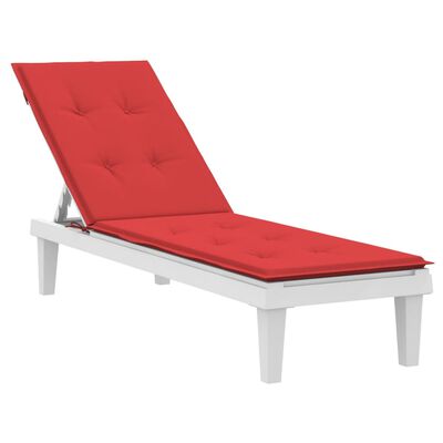 vidaXL Deck Chair Cushion Red (75+105)x50x4 cm