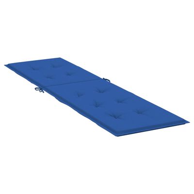 vidaXL Deck Chair Cushion Royal Blue (75+105)x50x4 cm