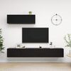 vidaXL 3 Piece TV Cabinet Set Black Engineered Wood