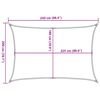 vidaXL Sunshade Sail 160 g/m&sup2; White 2x2.5 m HDPE