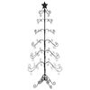vidaXL Metal Christmas Tree for Decoration Black 180 cm