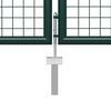 vidaXL Fence Gate with Lock Green 175 cm Steel