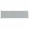 vidaXL Patio Retractable Side Awning 180x600 cm Grey
