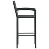 vidaXL Bar Stools 4 pcs Black Poly Rattan