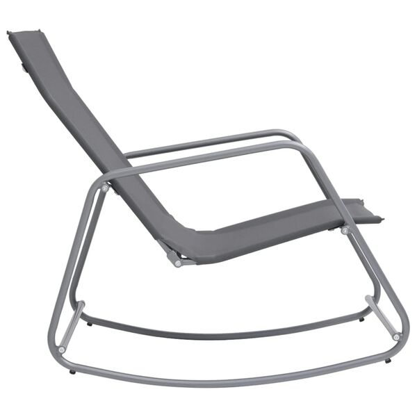 vidaXL Garden Swing Chair Grey 95x54x85 cm Textilene